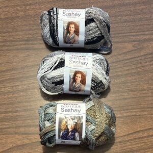 Red Heart Boutique Sashay Yarn Bundle of 3